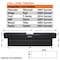 Buyers Products 18x20x71 Inch Textured Matte Black Diamond Tread Aluminum Gull Wing Truck Box 1722410 - alternate 9